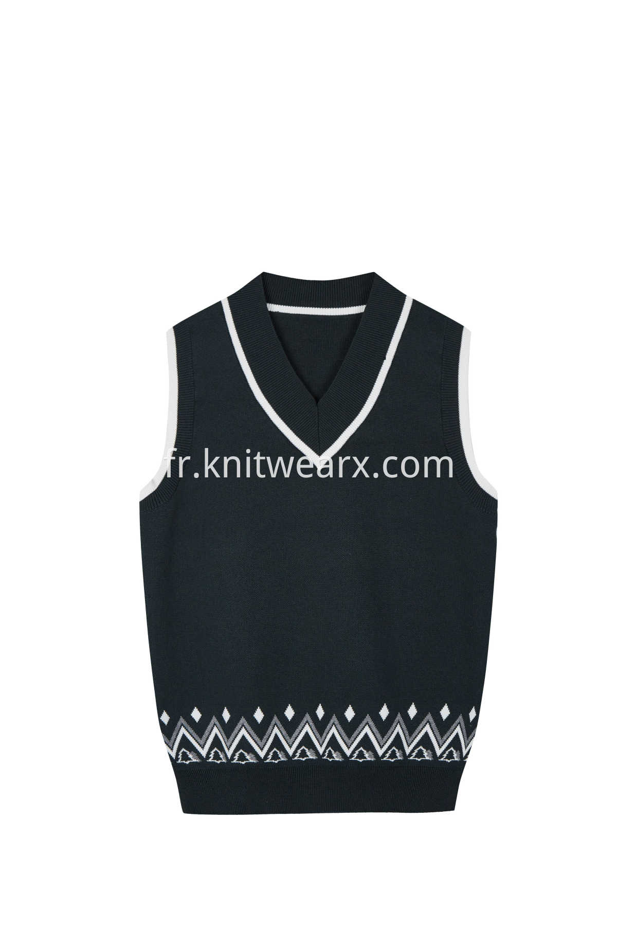 Kids's Sweater Fashion Jarquard Vest Cotton V-Neck School Uniform Pullover